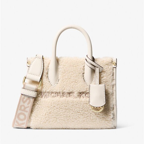 Michael Kors Mirella Extra-Small Sherpa Crossbody Bag - Picture 1 of 8